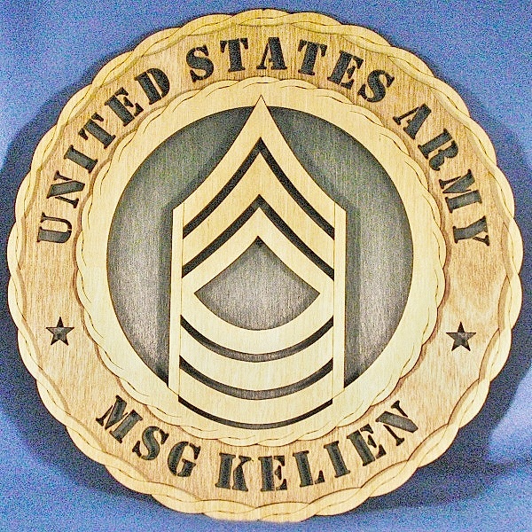 Master Sergeant Wall Tribute Personalized